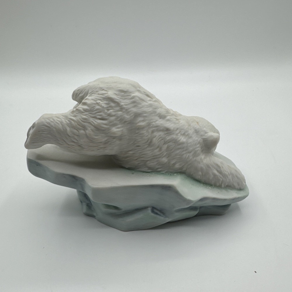 Maruri Polar Expedition Polar Bear Cub On Ice Porcelain Figurine P-9003 1990 - Picture 4 of 8